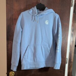 Boys Carhartt Sky Blue Hoodie Size 8-10